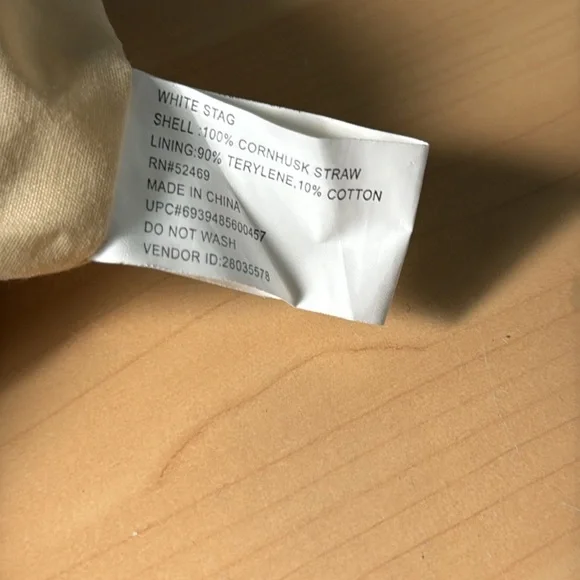 White Stag Paper Straw Handbag , Boho Beach Bags - Picture 6 of 11